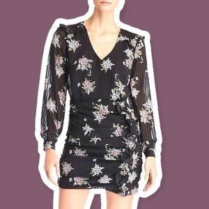 HEARTLOOM L Anthea Floral Ruffled Dress